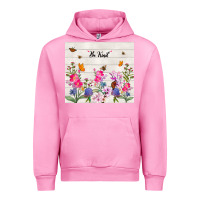 Fuchsia Pink be kind wildflower Urban Hoodie - TumblerDesignByShophia