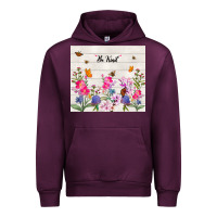 Mauve Wine be kind wildflower Urban Hoodie - TumblerDesignByShophia