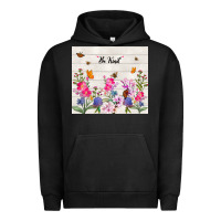 Pigment Black be kind wildflower Urban Hoodie - TumblerDesignByShophia