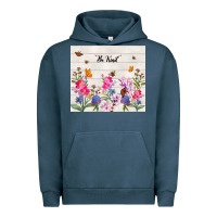 Pigment Midnight Navy be kind wildflower Urban Hoodie - TumblerDesignByShophia