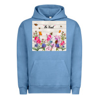 Pigment Pebble Blue be kind wildflower Urban Hoodie - TumblerDesignByShophia