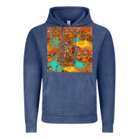Vintage Denim western skeleton seamless pattern Vintage Hoodie - HRA Design Shop