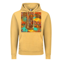 Vintage Mustard western skeleton seamless pattern Vintage Hoodie - HRA Design Shop