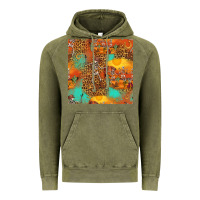 Vintage Olive western skeleton seamless pattern Vintage Hoodie - HRA Design Shop