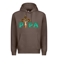 Coffee Papa Jesus with Cross Premium Hoodie - Bettercallsaul