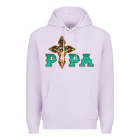 Lilac Papa Jesus with Cross Premium Hoodie - Bettercallsaul