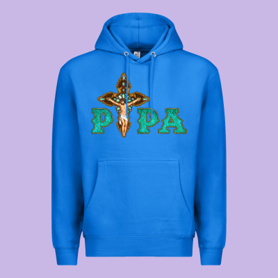 Papa Jesus With Cross Premium Hoodie Designed By Bettercallsaul