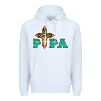 White Papa Jesus with Cross Premium Hoodie - Bettercallsaul