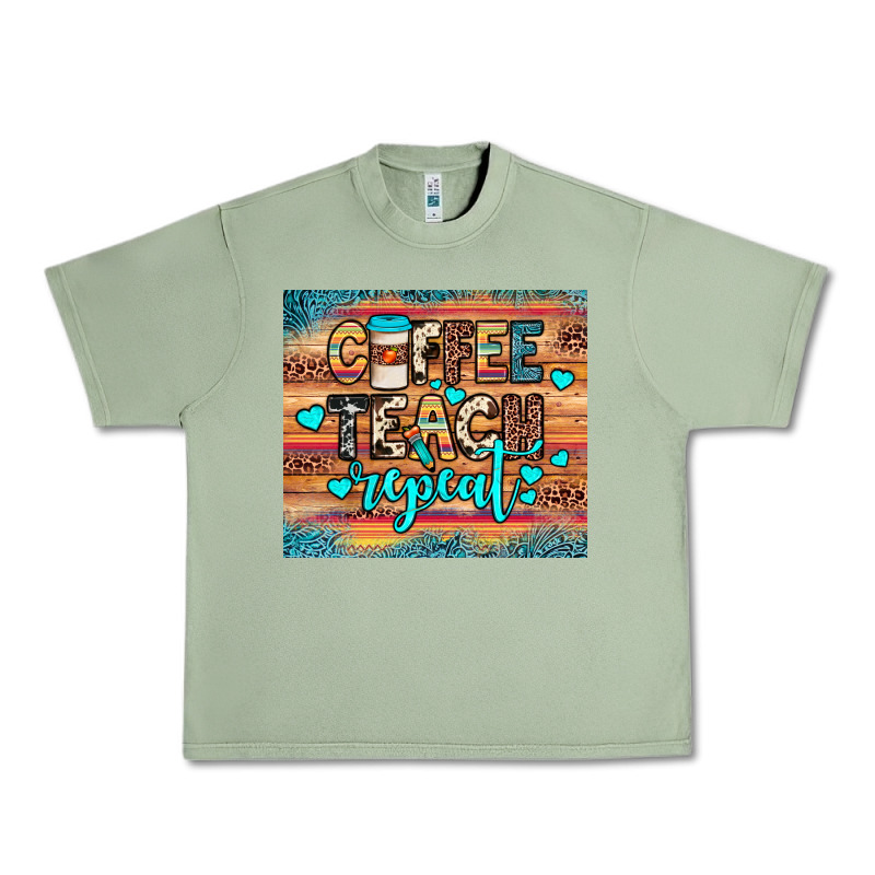 Coffee Teach Repeat Urban Heavy Tee by JahusDesignShop | Teevron