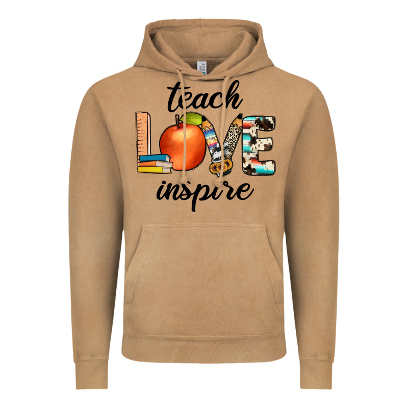 Teach Love Inspıre Vintage Hoodie by JahusDesignShop | Teevron