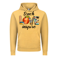 Vintage Mustard teach love inspıre Vintage Hoodie - JahusDesignShop