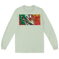 Matcha mexico flag cowhide leopard sunflower and roses licanse  plate Long Sleeve Tee - Artiststas
