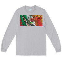 Moon Dust mexico flag cowhide leopard sunflower and roses licanse  plate Long Sleeve Tee - Artiststas