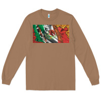 Toasted Coconut mexico flag cowhide leopard sunflower and roses licanse  plate Long Sleeve Tee - Artiststas