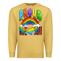 Antique Gold Western Proud Mom Premium Sweatshirt - BundleAndBundleShop