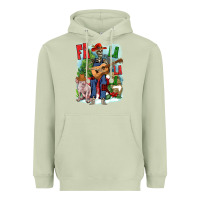 Matcha Fa la la la skeleton farm Heavyweight Hoodie - NancyCooperArtShop