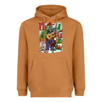 Meerkat Fa la la la skeleton farm Heavyweight Hoodie - NancyCooperArtShop