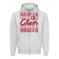 Dove Grey senior cheer 2024 Zipper Hoodie - MaliasSmallBusiness