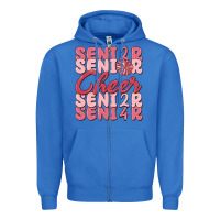 True Royal senior cheer 2024 Zipper Hoodie - MaliasSmallBusiness