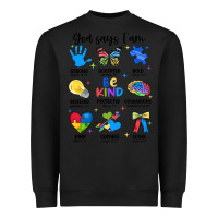 Black god says i am autism Heavyweight Sweatshirt - JahusDesignShop