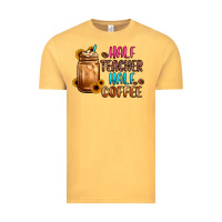 Vintage Mustard half teacher half coffee Vintage Tee - JahusDesignShop