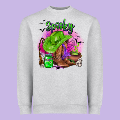 Spooky Cowgirl  Halloween Heavyweight Sweatshirt Designed By Adodesignshop
