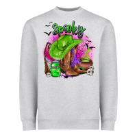 Heather Grey spooky cowgirl  halloween Heavyweight Sweatshirt - AdoDesignShop