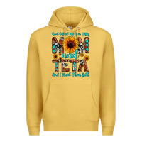 Antique Gold god gifted me two titles mom and teta and i rock t Premium Hoodie - JahusDesignShop