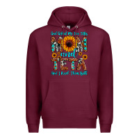 Burgundy god gifted me two titles mom and teta and i rock t Premium Hoodie - JahusDesignShop