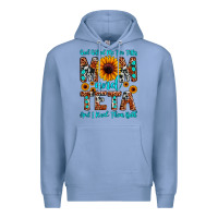 Colony Blue god gifted me two titles mom and teta and i rock t Premium Hoodie - JahusDesignShop