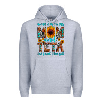 Heather Grey god gifted me two titles mom and teta and i rock t Premium Hoodie - JahusDesignShop