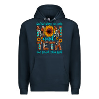 Navy god gifted me two titles mom and teta and i rock t Premium Hoodie - JahusDesignShop