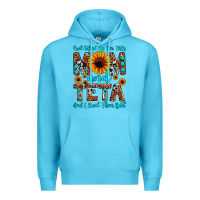 Ocean Blue god gifted me two titles mom and teta and i rock t Premium Hoodie - JahusDesignShop