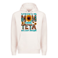 Pale Pink god gifted me two titles mom and teta and i rock t Premium Hoodie - JahusDesignShop