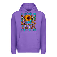 Purple god gifted me two titles mom and teta and i rock t Premium Hoodie - JahusDesignShop