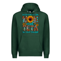 Sports Green god gifted me two titles mom and teta and i rock t Premium Hoodie - JahusDesignShop