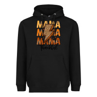 Black Thankful Mama Heavyweight Hoodie - MaliasSmallBusiness