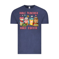 Vintage Denim half teacher half coffee Vintage Tee - JahusDesignShop