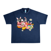 Navy easter excavator Urban Heavy Tee - AdoDesignShop