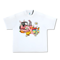 White easter excavator Urban Heavy Tee - AdoDesignShop