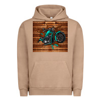 Pigment Burro woodgrain motorcycle Urban Hoodie - TumblerDesignByShophia