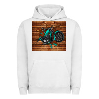 Pigment Lunar Rock woodgrain motorcycle Urban Hoodie - TumblerDesignByShophia