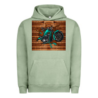 Pigment Oil Green woodgrain motorcycle Urban Hoodie - TumblerDesignByShophia