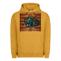 Pigment Peanut Butter woodgrain motorcycle Urban Hoodie - TumblerDesignByShophia