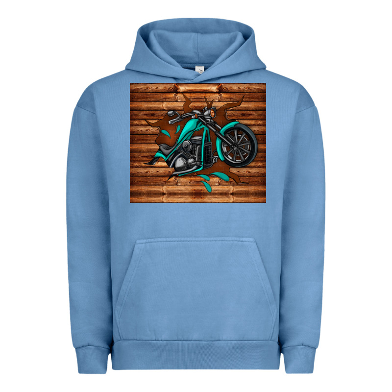 Woodgrain Motorcycle Urban Hoodie by TumblerDesignByShophia | Teevron