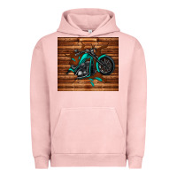Pigment Salmon woodgrain motorcycle Urban Hoodie - TumblerDesignByShophia