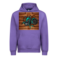 Tulip woodgrain motorcycle Urban Hoodie - TumblerDesignByShophia