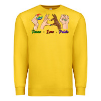 Lemon Peace Love Pride Premium Sweatshirt - BundleAndBundleShop