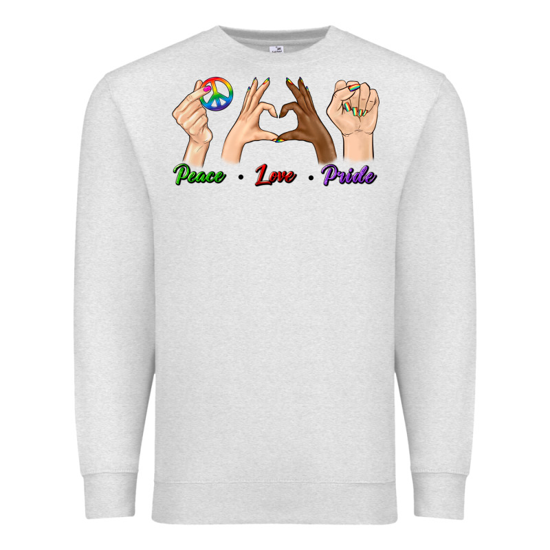 Peace Love Pride Premium Sweatshirt by BundleAndBundleShop | Teevron