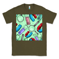 Army Green sciences seamless pattern Classic Tee - BundleAndBundleShop